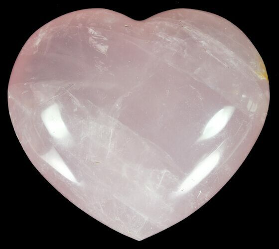 Polished Rose Quartz Heart - Madagascar #59090